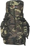 Large Camping Backpack 3200 Cu in Hiking Pack Camouflage