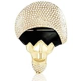 Hip Hop Wholesale - GOLD STYLE RASTA AFRO ICED OUT BELT BUCKLE