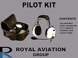 Aviation Headset Pilot Kit (Black, Red, or White)