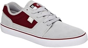 DC - Mens Tonik S M Low Shoe, Size: 6 D(M) US, Color: Grey/Dark Red