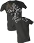 Sanctify Crosses Adult Christian Charcoal Tee T-Shirt, 2XL. [Apparel] [Apparel]