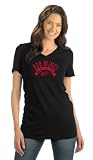 Detroit Red Wings Women's Tri Blend V Neck T-Shirt- by Alyssa Milano
