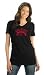 Detroit Red Wings Women's Tri Blend V Neck T-Shirt- by Alyssa Milano - Medium