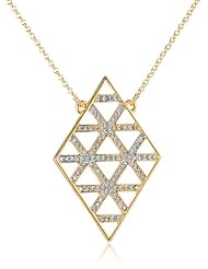 Juicy Couture Pave Lattice Diamond Pendant Necklace, 32"