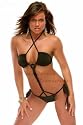 Monokini Badeanzug Bikini braun