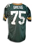 Forrest Gregg Autographed/Hand Signed Green Bay Packers Throwback Jersey Inscribed ''HOF 77''