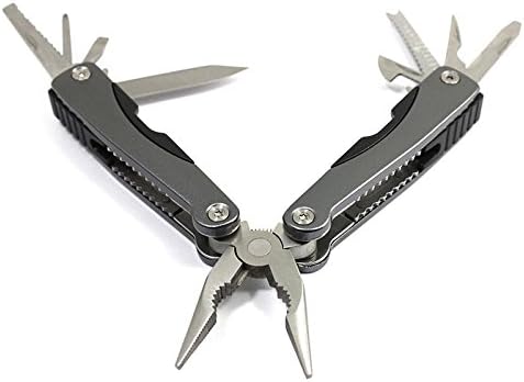 SALE SALE SALE ✮ Multifunctional Portable Pocket Size Multi-tool ✮ Compact Tool for Indoor/outdoor/camping Use ✮ 15 Tools in 1 ✮ Can Be Folded and Fits in Your Bag ✮ Prepares You for Every Situation ✮ Black Pouch Included (grey)