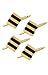 14K Yellow Gold & Black Onyx Striped Shirt Stud Set-88344