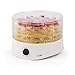 Commercial Chef Food Dehydrator, Five 9.25” BPA-Free Plastic Trays, Dehydrates and Dries Meat, Fruit, Veggies and Jerky, 280W Dehydration Machine, Adjustable Thermostat, CCD100W6, White