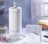 Distressed White Napkin and Towel Holders