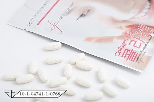 Seoul Secret collagen peptides and proteins, collagen, pure 100% (60 tablets). by ENJOY SMILE