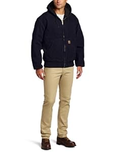 Carhartt Big & Tall Sandstone Flannel-Lined Active Jacket