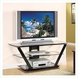 Media-Home Entertainment 42" TV Stand in Matte Black