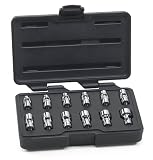 GearWrench 80311 12-Piece 1/4-Inch Drive 6-Point Flex Metric Socket Set