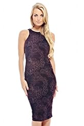 Sexy Sophisticated Elastane/Polyester/Velvet Midi Dress 