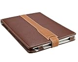 M-Edge Platform Leather Kindle Jacket , Pebbled Mocha w/ Saddle