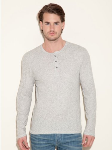 GUESS Corey Slub Heather Henley Shirt