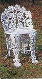 Garden Side Chair (White) (16W x 20D x 27H)