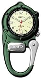 Mini Clip Microlight, Cream Military Dial, Green Case
