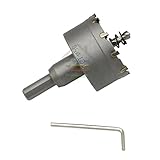 75mm 超硬 ステンレス ホールソー 電動 ドリル 等 対応 木工 塩ビ プラスティック 鉄 アルミ ステンレス 発砲 スチロール 等 用 穴あけ 龜旅