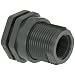 Hayward PVC Bulkhead Fitting, Class 150, EPDM Gasket, 1-1/4" Socket x Threaded