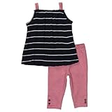 Carter's Girls 2 Pc Top Leggings Set Red White Blue Little Collections
