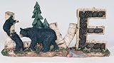 Black Bear + Cubs with Love Garden Statue