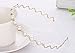 HipGirl Boutique 3pc Girls Women Pearl and Rhinestone Metal Headbands, Silver, Gold and Black