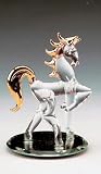 41n6h%2B1173L. SL160  Horse on Bevel Mirror Collectible Decoration Glass Figurine Sculpture