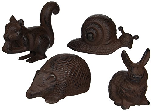 Esschert Design Cast Iron Animals, Large, Set of 4