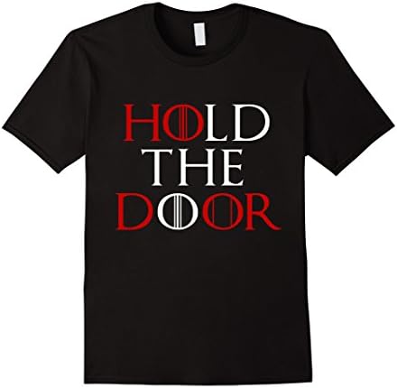 Men's Hold the Door T-shirt XL Black