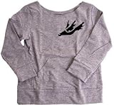THURSDAY - Dove - Oxford Gray Girls Boatneck Sweatshirt
