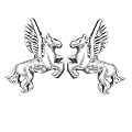 Ohrstecker Pegasus gepfl�geltes Pferd Silber Ohrringe Schmuck