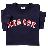 Boston Red Sox (ADULT MEDIUM) 100% Cotton Crewneck MLB Officially Licensed Majestic Major League Baseball Replica T-Shirt Jersey
