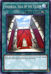 YuGiOh 5D's Lost Sanctuary Structure Deck Single Card Valhalla, Hall of the Fallen SDLS-EN024 Common-image