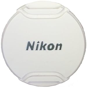 Nikon LC-N55 Black Front Lens Cap for Nikkor 10-100mm f/4.0-5.6 VR Lens, White