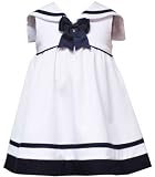 New White Navy Sleeveless Empire Nautical Dress 3M to 24M
