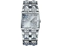 Police Unisex Stainless Steel Bracelet with stone set silver dial