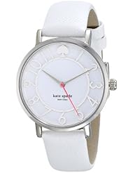 kate spade new york Womens 1YRU0454 Metro Analog Display Japanese Quartz White Watch