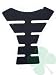 Gas Tank Protector - Carbon - Motorcycle Tank Pad - HONDA CBR 600, F2, F3, F4, F4i, SUZUKI GSXR 600, 750, 1000, 1300, YAMAHA R6, R1, Ninja 250, 500, ZX6R, ZX6RR, ZX7R, ZX7RR, ZX9R, ZX10R, ZX12R, ZX14