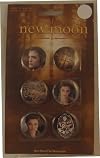 Twilight Saga New Moon 6 Piece Button Set Edward Cullen