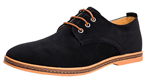 4How Men's Cow Suede Oxford Casual Shoes