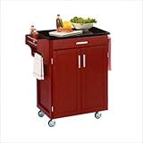 Kitchen Cart - Small Create-a-Cart with Granite Top in Red - Home Styles -  ....