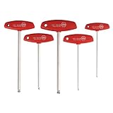Wiha 54090 MagicRing Ball End T-Handle, Metric Sizes, 5 Piece