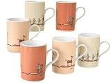 Creatable 108136 6-er Kaffeebecher Urban Style