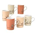 Creatable 108136 6-er Kaffeebecher Urban Style