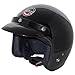 Core Vintage Open Face Helmet (Gloss Black, X-Large)