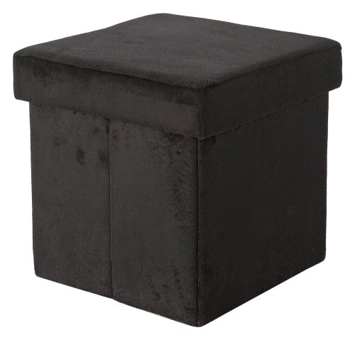 Kare 75184 Hocker Box Velvet schwarz