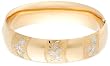 14k Yellow Gold Filled Sterling Silver Etched Flower Design Bracelet