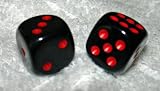 Black Deluxe Opaque Dice Pair